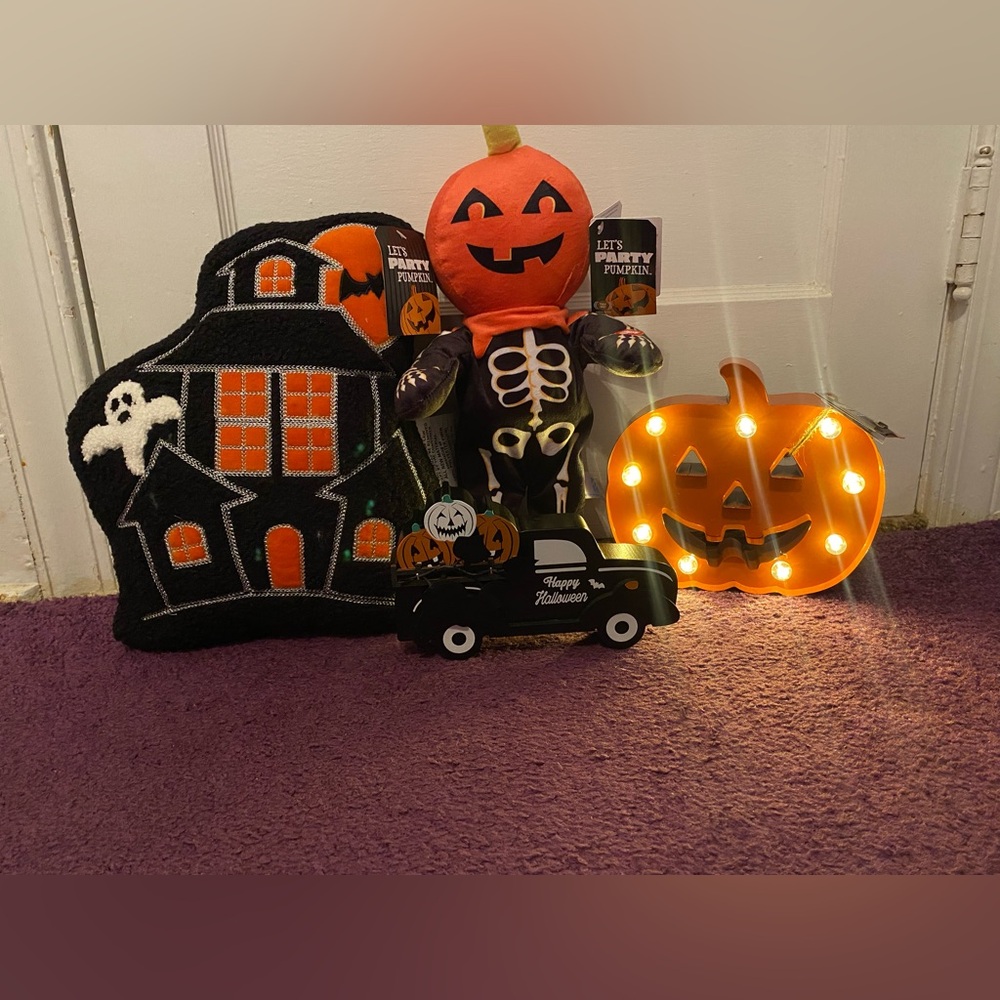 👻NWT Halloween pumpkin jack o’lantern bundle